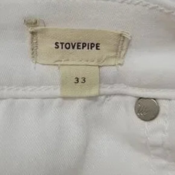 Madewell Women's Straight Leg Jeans - White - Picture 7 of 14